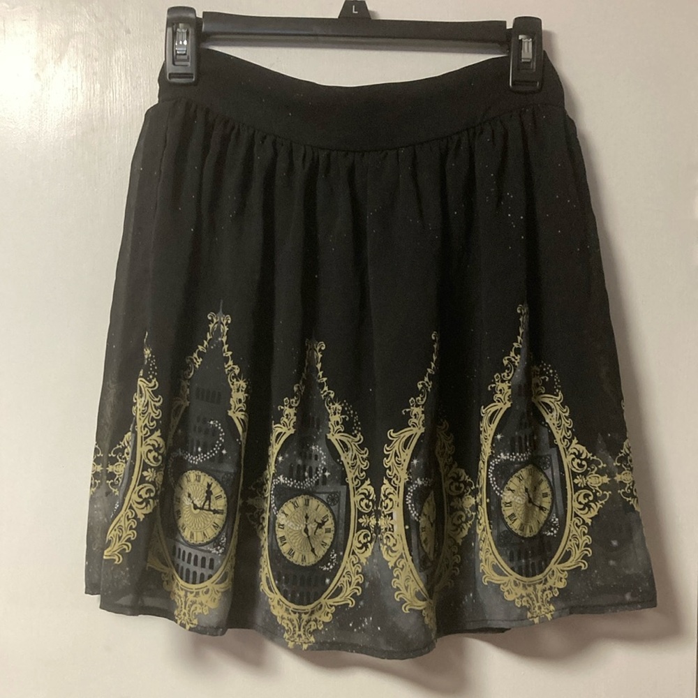 Disney Peter Pan Clock Chiffon Skirt XS